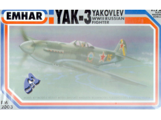 EMHAR maquettes avion 2003 YAK-3 Yakovlev 1/72
