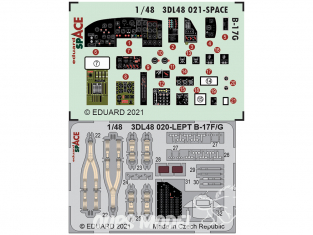 Eduard Space décalques 3D 3DL48021 B-17G Hk Models 1/48