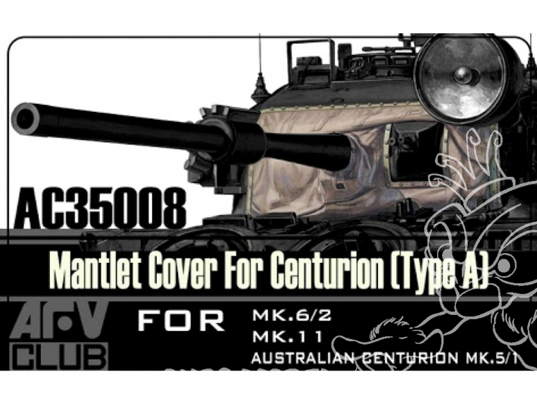 afv club maquette militaire ac35008 Mantlet Cover Type A pour Centurion 1/35