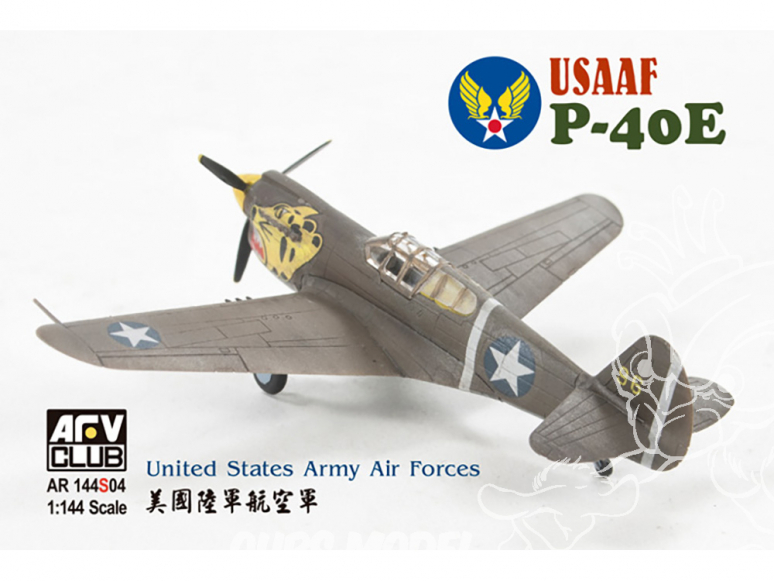 AFV maquette avion AR144S04 Curtiss P-40E USAAF 1/144