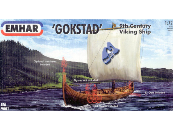 EMHAR maquette 9001 bateau Viking 1/72