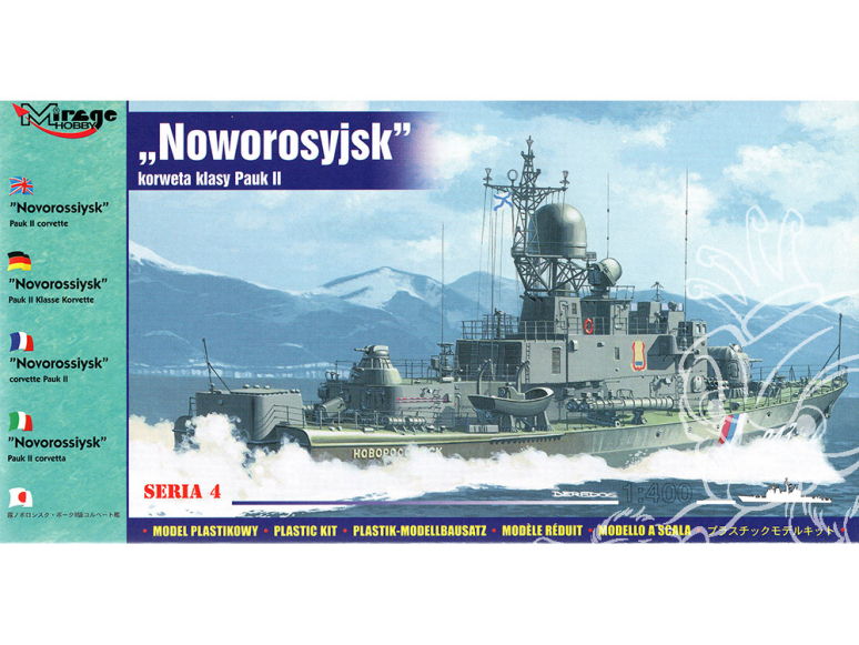 Mirage maquette Bateau 40426 'Novorossiisk' Pauk II corvette 1/400