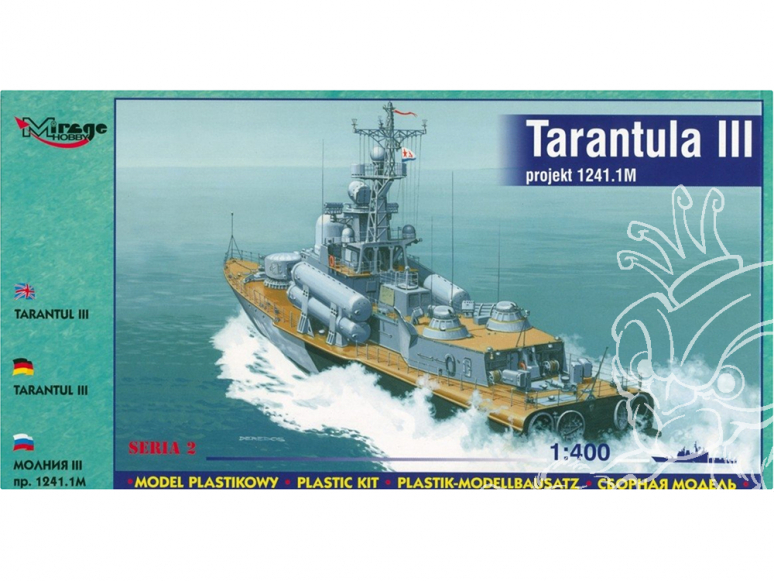 Mirage maquette Bateau 40230 Tarantul III projet 1241.1M Petite corvette lance missiles 1/400