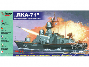 Mirage maquette Bateau 40421 RKA-71 Tarantul IV z Kortik systemem Petite corvette lance missiles 1/400