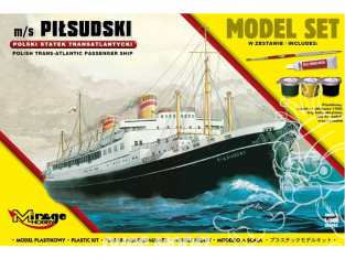 Mirage maquette bateaux 850092 Model Set M/S PIŁSUDSKI Navire transatlantique polonais 1/500