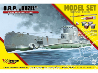 Mirage maquette Sous-marins 840092 Model Set ORP 'ORZEŁ' Sous-marin polonais 1939 1/400