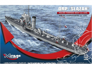 Mirage maquette bateau 350509 Torpilleur polonais ORP ŚLĄZAK (ex A59) 1/350