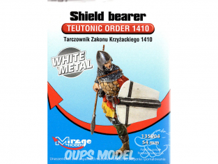 Mirage Kit Figuine 135004 ordre teutonique 1410 porteur de bouclier 54mm