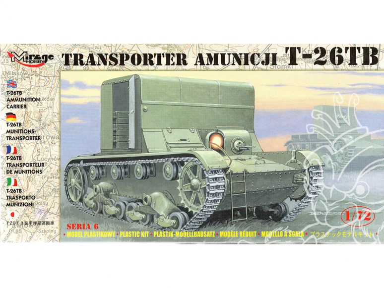 Mirage maquette militaire 72607 Transporteur de munitions T-26TB 1/72