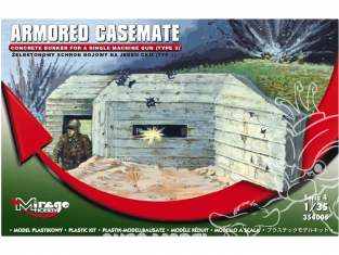 Mirage maquette militaire 354005 Casemate blindée type 3 1/35