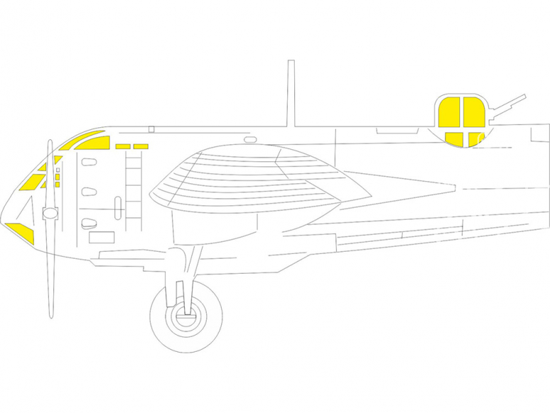 Eduard Express Mask EX780 Blenheim Mk.I TFace Airfix 1/48