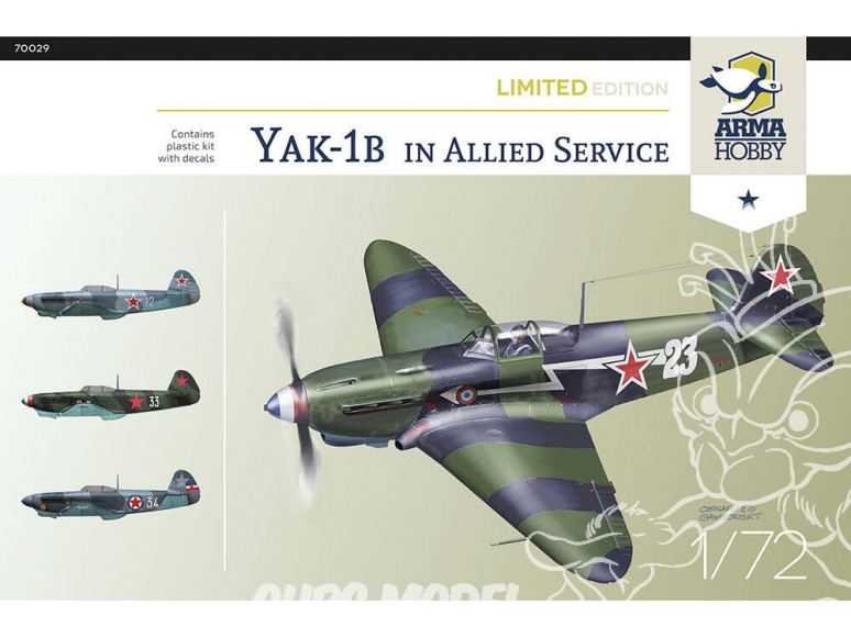 Arma Hobby maquette avion 70029 Yak-1b Allied Fighter Limited Edition! 1/72