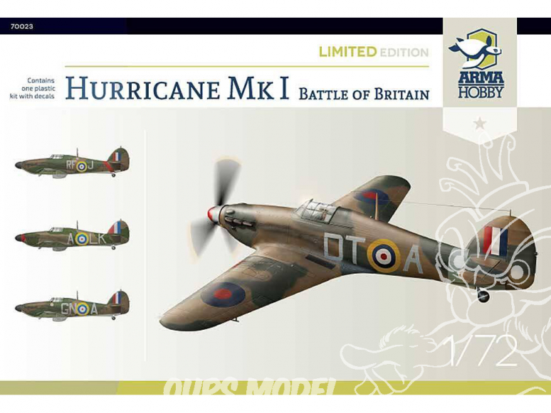Arma Hobby maquette avion 70023 Hurricane Mk I Bataille d'Angleterre Limited Edition! 1/72