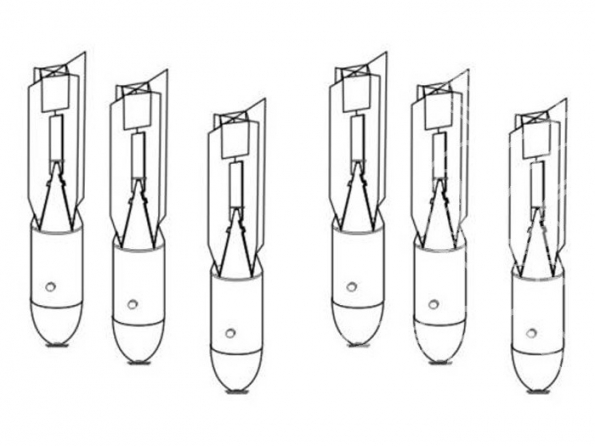 CMK kit amelioration 4270 BOMBES SOVIETIQUES FAB 100 (100 kgs) 2e GM 1/48