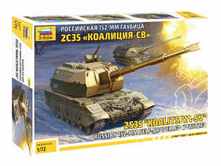 Zvezda maquette militaire 5055 Canon automoteur russe de 152 mm 2C35 Koalitsiya-SV 1/72