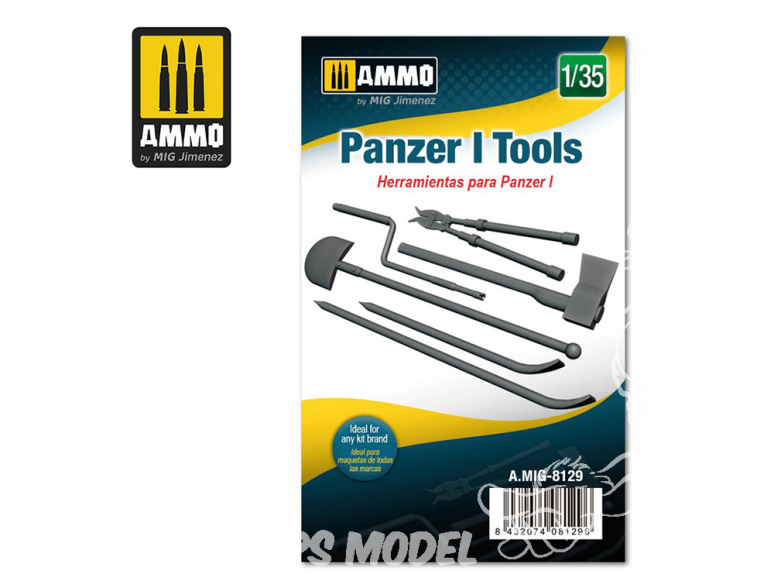 Ammo Mig accessoire 8129 Outils Panzer I 1/35