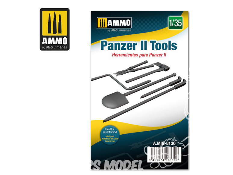 Ammo Mig accessoire 8130 Outils Panzer II 1/35