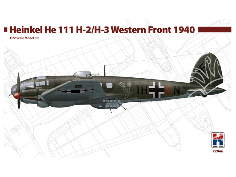 Hobby 2000 maquette avion 72048 Heinkel He 111 H-2/H-3 Front Ouest 1940 1/72