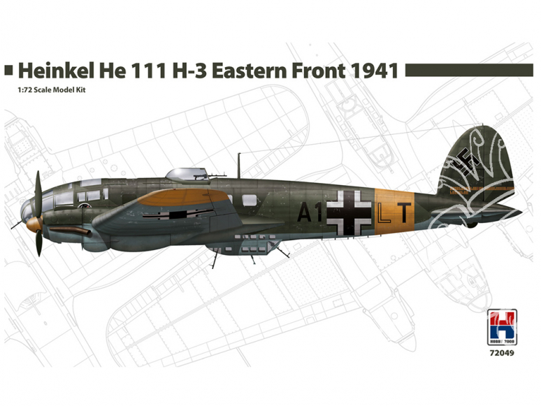 Hobby 2000 maquette avion 72049 Heinkel He 111 H-3 Front Est 1941 1/72