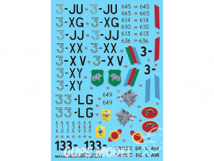 DECALQUES BERNA DECALS BD32-74 Dassault Mirage 2000D Part2 1/32