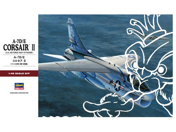 HASEGAWA maquette avion 07247 A-7D/E CORSAIR II 1/48