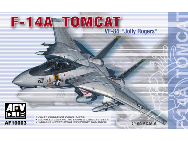 AFV maquette avion AF10003 F-14A TOMCAT VF-84 1/100