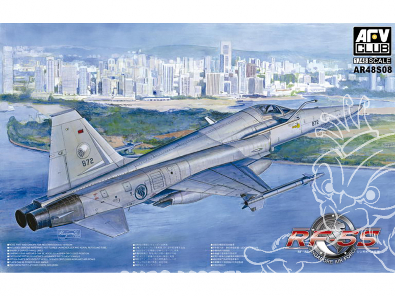 AFV maquette avion 48S08 RF-5S SINGAPORE AIR FORCE 1/48