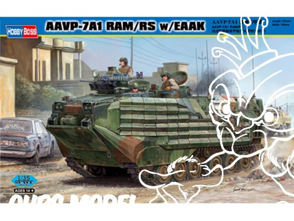 HOBBY BOSS maquette militaire 82416 AAVP-7A1 RAMS/rs W/eaak 1/35