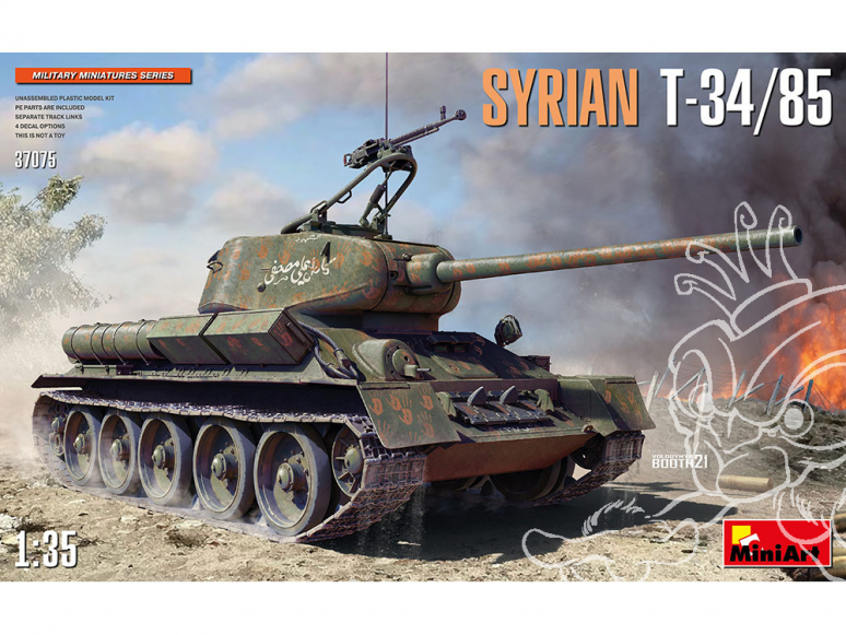 Mini Art maquette militaire 37075 T-34/85 SYRIEN 1/35