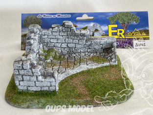 Fr decor 21042 Decor diorama pierre reconstituée dalles et murets 150x150mm Fabriqué en France