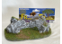 Fr decor 21044 Decor diorama pierre reconstituée murs en ruine sur socle 160x100mm Fabriqué en France