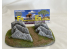 Fr decor 21039 Décor diorama pierre reconstituée 2 roches sur socle 170x110mm Fabriqué en France