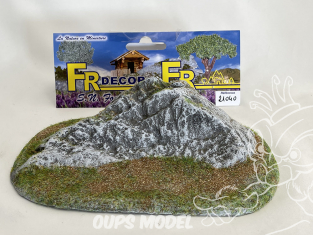 Fr decor 21040 Décor diorama pierre reconstituée roche sur socle 160x110mm Fabriqué en France