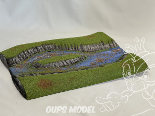 Fr decor 99212 Décor diorama plastique riviere 345x270mm Fabriqué en France