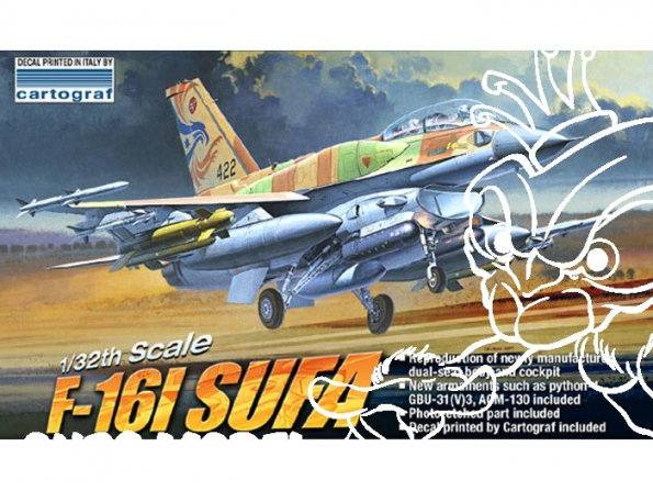 Academy maquettes avion 12105 F-16 I SUFA Israeli A.F. 1/32