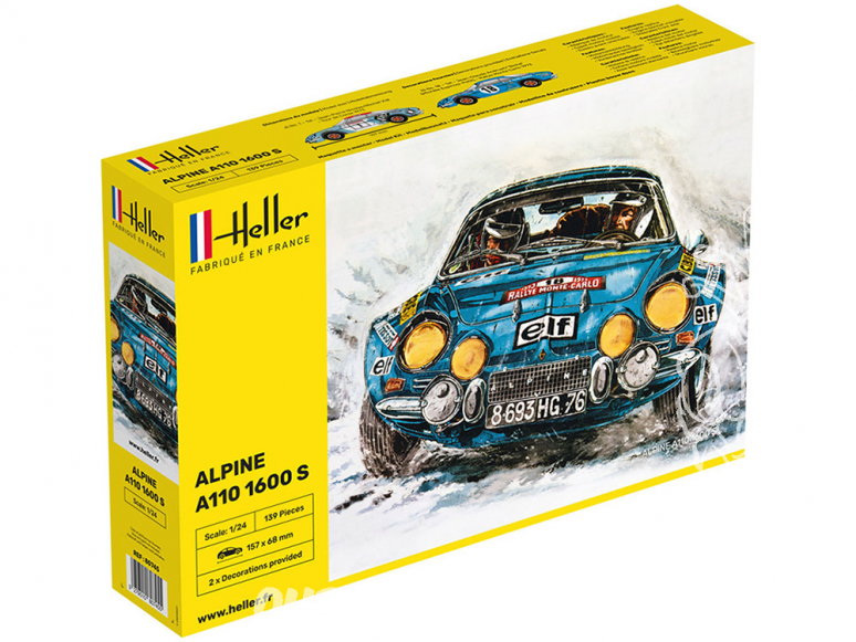 Heller maquette voiture 80745 Alpine A110 1600S 1/24