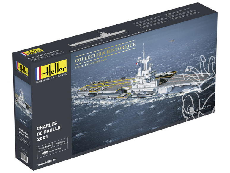 Heller maquette bateau 81072 Charles de Gaulle 2001 1/400