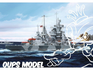 Trumpeter maquette bateau 05776 CROISEUR ADMIRAL HIPPER 1/700