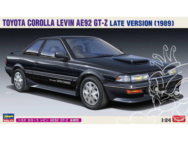 Hasegawa maquette voiture 20486 Toyota Corolla Levin AE92 GT-Z modèle tardif 1/24