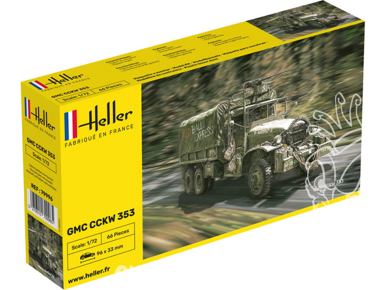 Heller maquette militaire 79996 GMC CCKW 353 1/72
