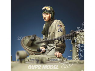 Alpine figurine 35285 Commandant de char US 2 WWII 1/35