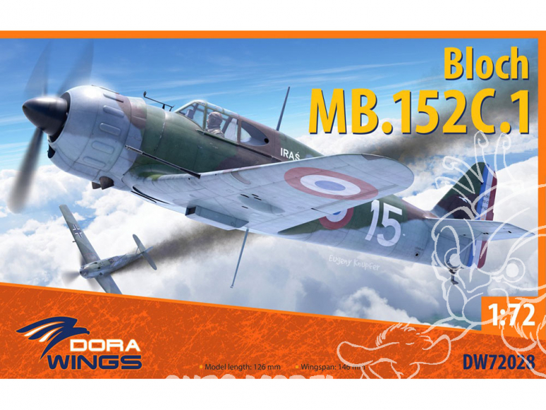 Dora Wings maquette avion DW72028 Bloch MB.152C.1 1/72