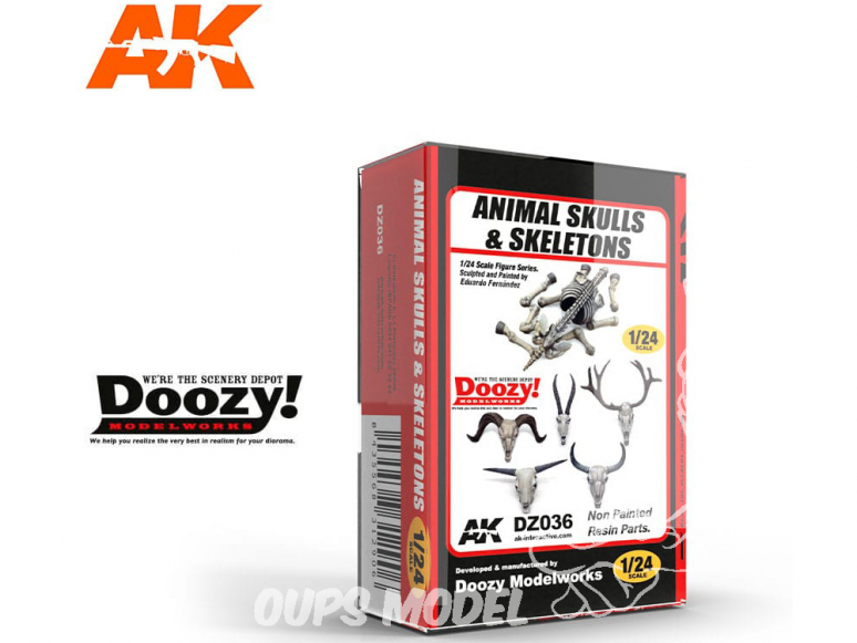 Ak Interactive Doozy DZ036 Cranes et squelette animaux 1/24