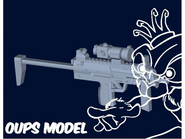TRUMPETER maquette militaire 00523 Fusil d&39assaut MP7A1 1/35
