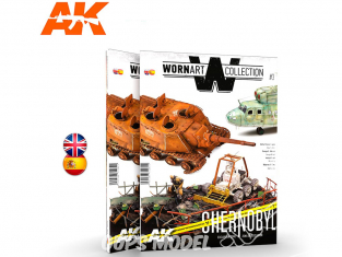 Ak Interactive livre Wornart Collection 3 AK4905 Tchernobyl en Anglais / Espagnol