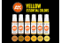 Ak interactive peinture acrylique 3G Set AK11615 Jaune : Couleurs essentielles 6 x 17ml