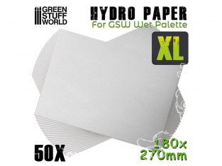 Green Stuff 501215 Hydropapier XL x50 pour la palette humide XL de GSW