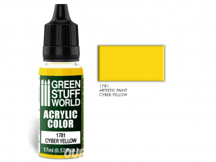 Green Stuff 501407 Acrylic Color CYBER YELLOW