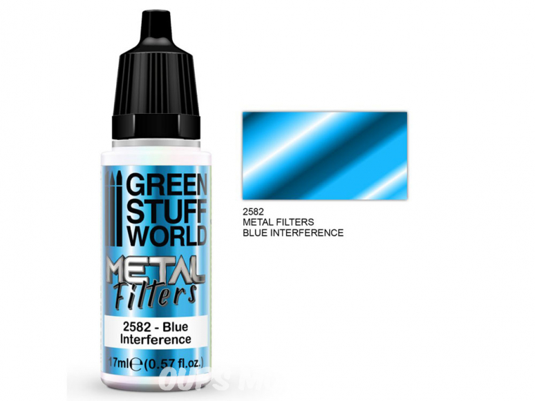 Green Stuff 509410 Filtres Métalliques Interférence Bleue