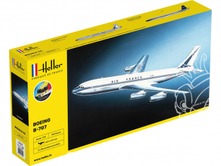 Heller maquette avion 56452 STARTER KIT Boeing B707 inclus peintures principale colle et pinceau 1/72